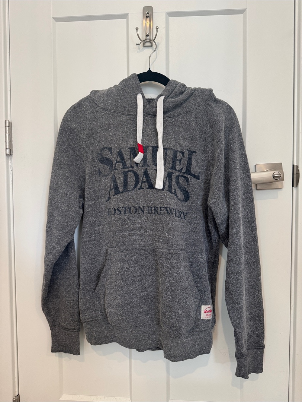 Samuel Adams Men's Gray Hooded Pullover Sweatshirt